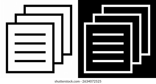 Document and Paperwork Icon Set. Contract, Agreement, and Letter Sheet Symbols