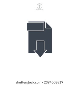 Document PDF format file Icon symbol vector illustration isolated on white background