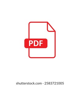 Document, pdf, format icon. vector simple illustration for web and app..eps