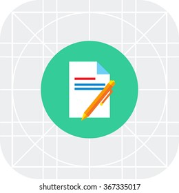 Document and pen