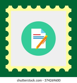 Document and pen