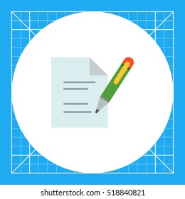 Document and pen