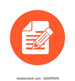 Document with pen icon.