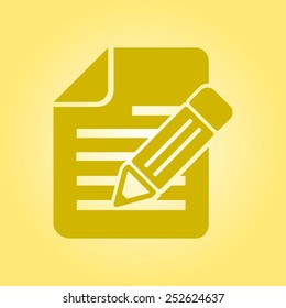Document with pen icon.