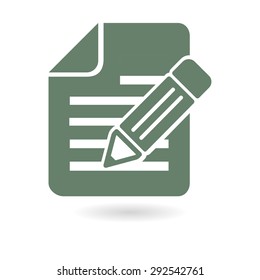 Document with pen icon.