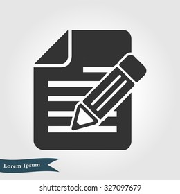 Document with pen icon.