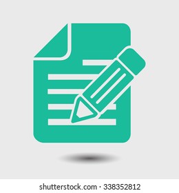 Document with pen icon.