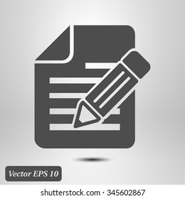 Document with pen icon.