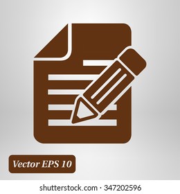 Document with pen icon.