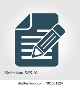 Document with pen icon.