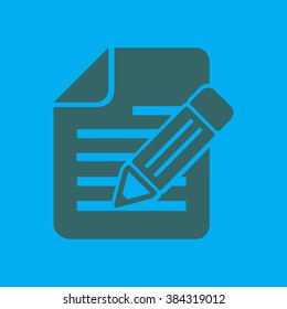 Document with pen icon.
