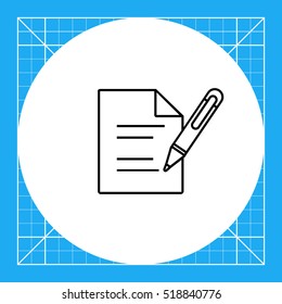 Document with Pen Icon