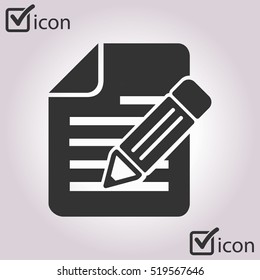 Document with pen icon.