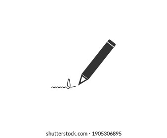 Document, pen, signature icon. Vector illustration., flat.