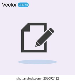 Document With Pencil Icon
