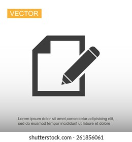 Document With Pencil Icon