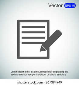 Document With Pencil Icon