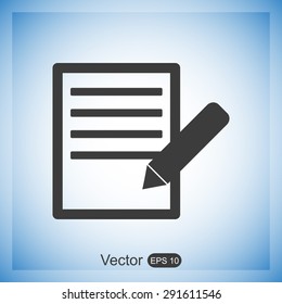 Document With Pencil Icon
