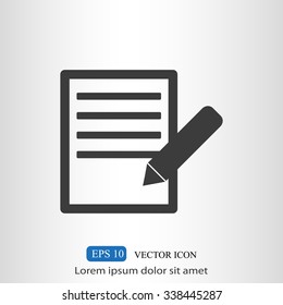 Document With Pencil Icon