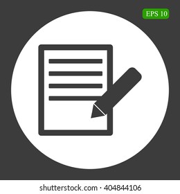 Document With Pencil Icon
