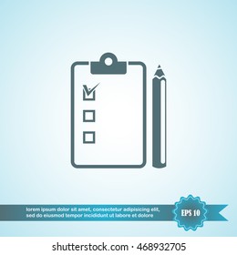 document and pencil icon