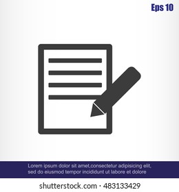 Document With Pencil Icon