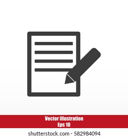 Document With Pencil Icon