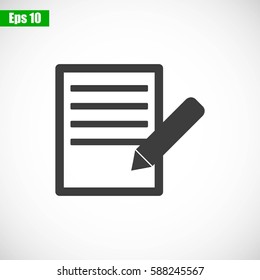 Document With Pencil Icon