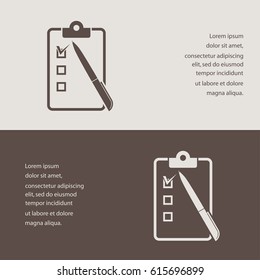 document and pencil icon