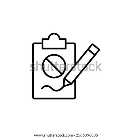 Document petition icon Flat fill set collection