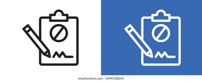 Esquema del Vector del conjunto del signo del logotipo de petición del documento