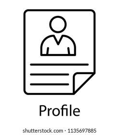
A document with person’s photo symbolising CV
