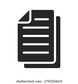 Document Pile Isolated Vector Icon. Flat Modern Design Of Paperwork Pictogram.