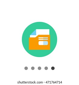 Document in plastic folder