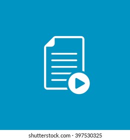 document with play sign icon