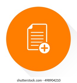 document with plus sign icon