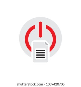 Document Power Logo Icon Design