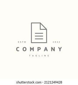 Document premium icon sign symbol. Hipster vintage logo design vector illustration