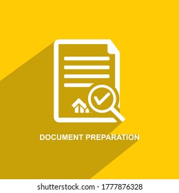 document preparation icon, Business icon vector