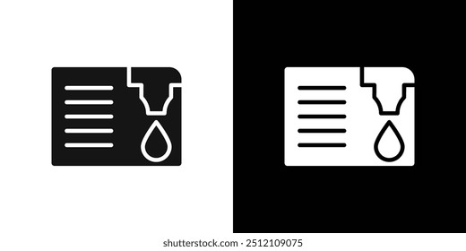 Document printing icon Flat fill set collection