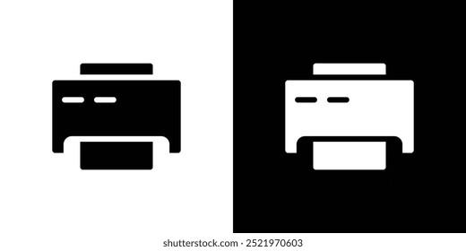 Document printing icon set vector illustration