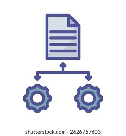 Document processing Vector icon which can easily modify or edit 

