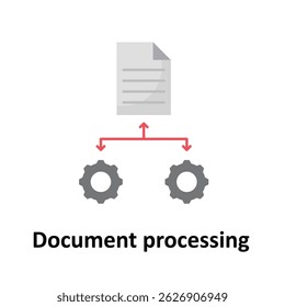 Document processing Vector icon which can easily modify or edit 