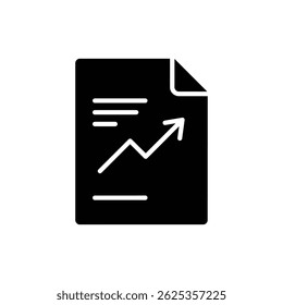Document with Profit Growth Icon - Financial Success and Business Growth