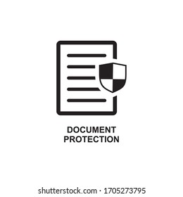 DOCUMENT PROTECTION ICON , DATA SAFETY ICON