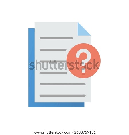 Document with question mark symbol, asking for more information