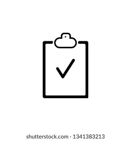 document, ready, icon. Element of web for mobile concept and web apps illustration. Icon for website design and development, app development. Vector