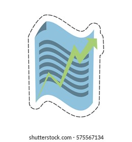 document related graphic icon, vector illustration design