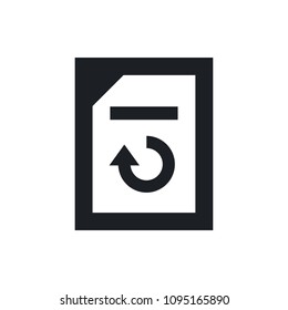 document reload vector icon