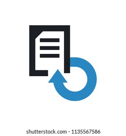 document reload vector icon